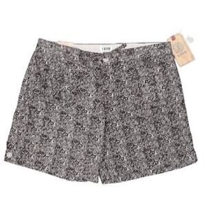Izod Bark Brown Printed Bermuda shorts